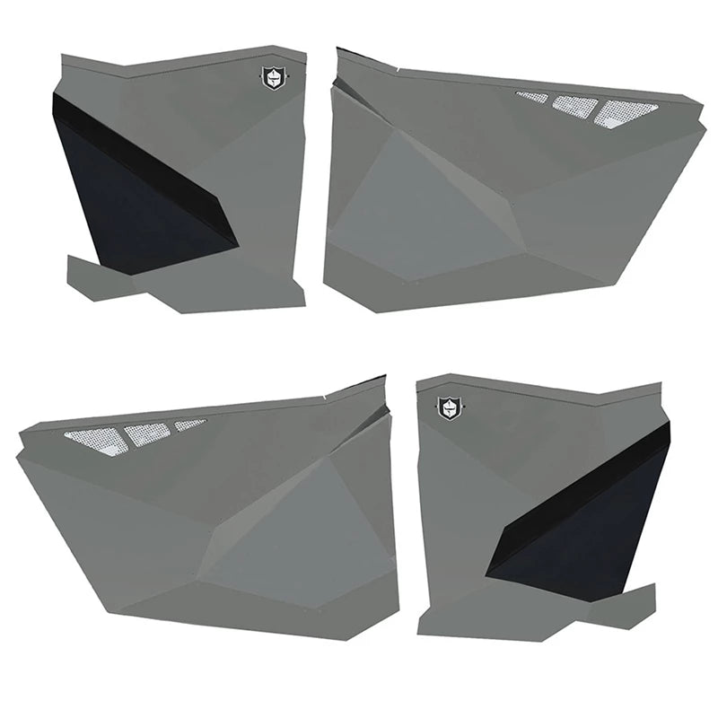 Pro Armor 4 Seat Doors for RZR Pro XP - Titanium Matte Metallic