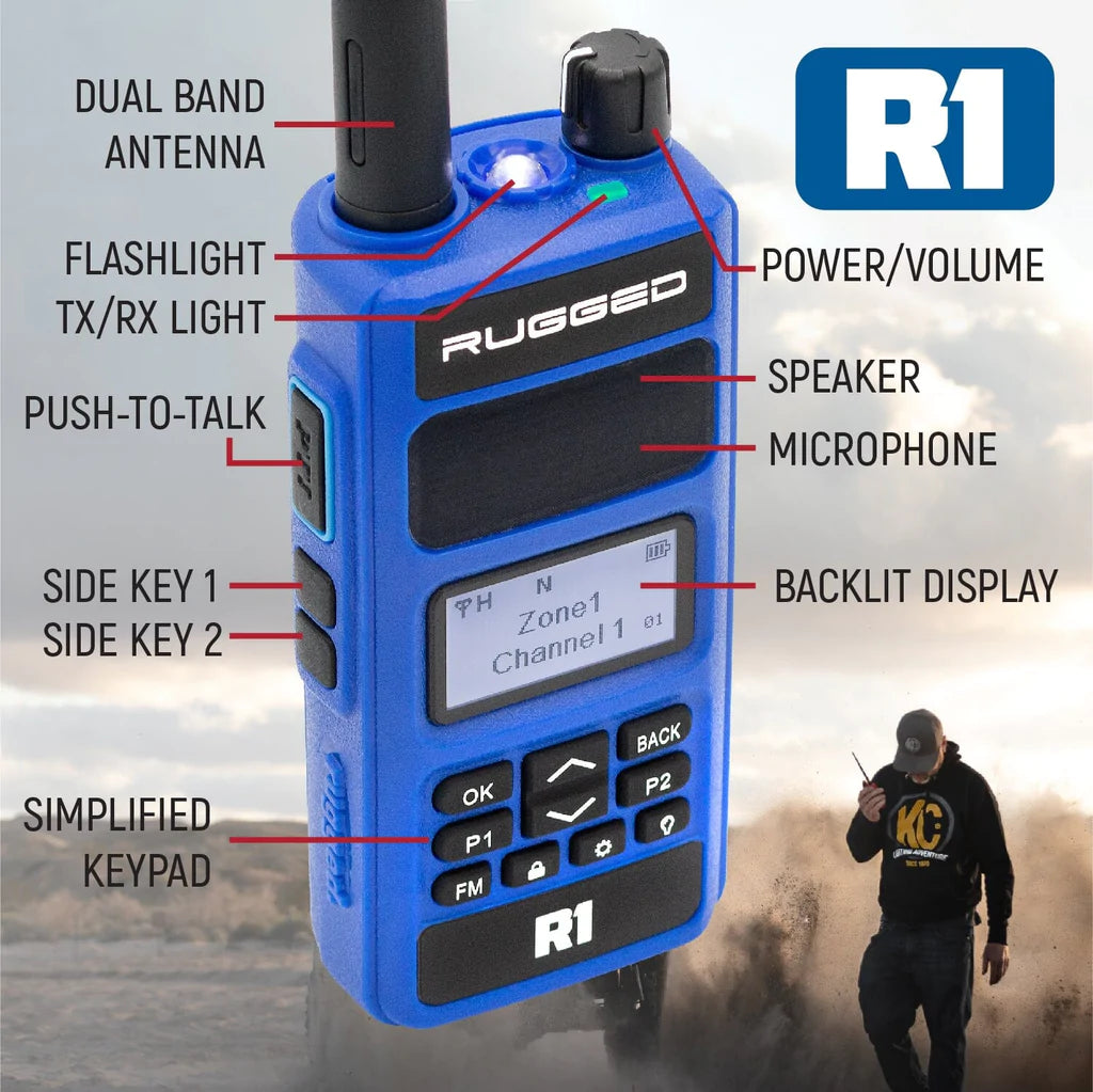 Rugged Radios R1 Business band Handheld