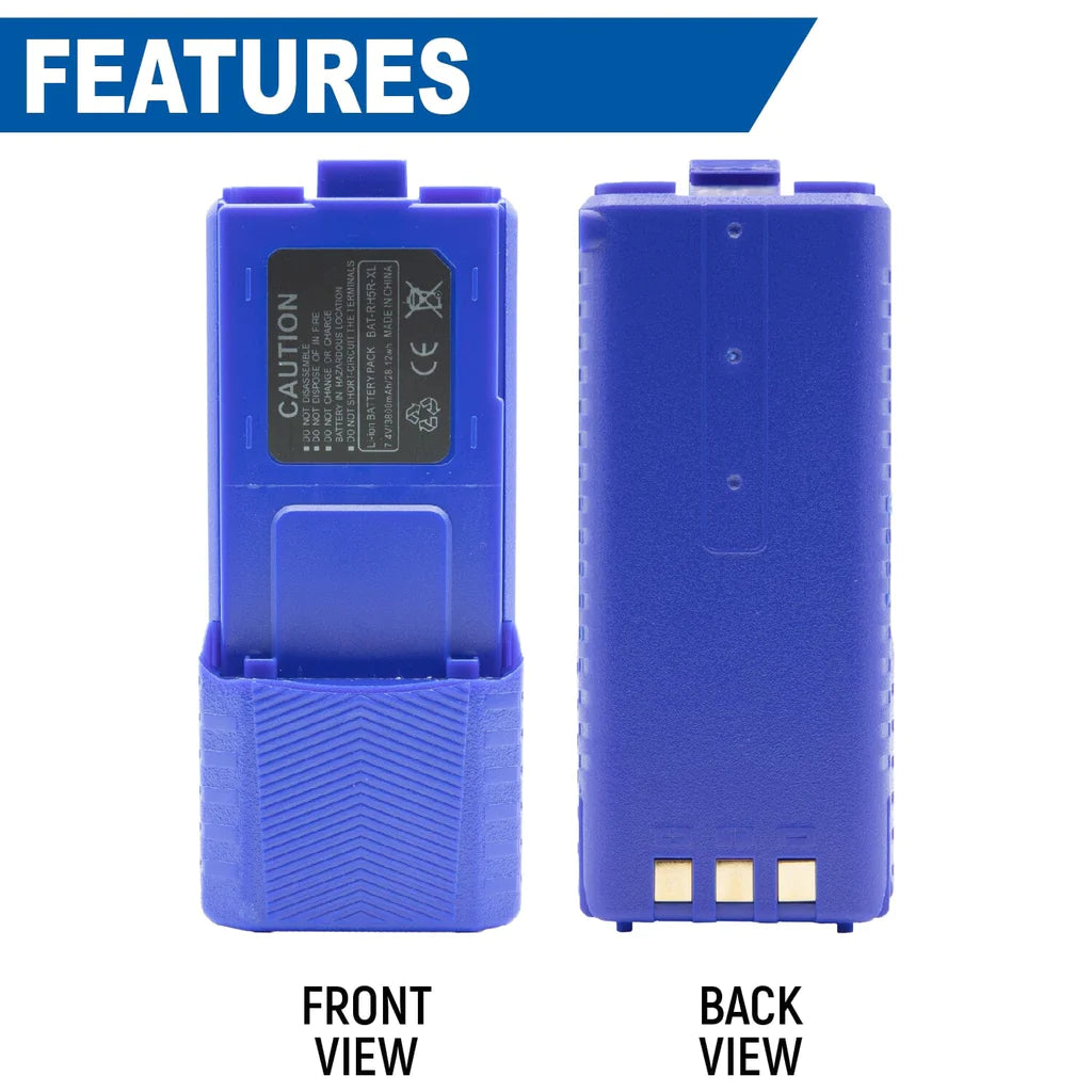 Rugged Radios V3/RH5R Radio High Capacity 3800mAH Battery