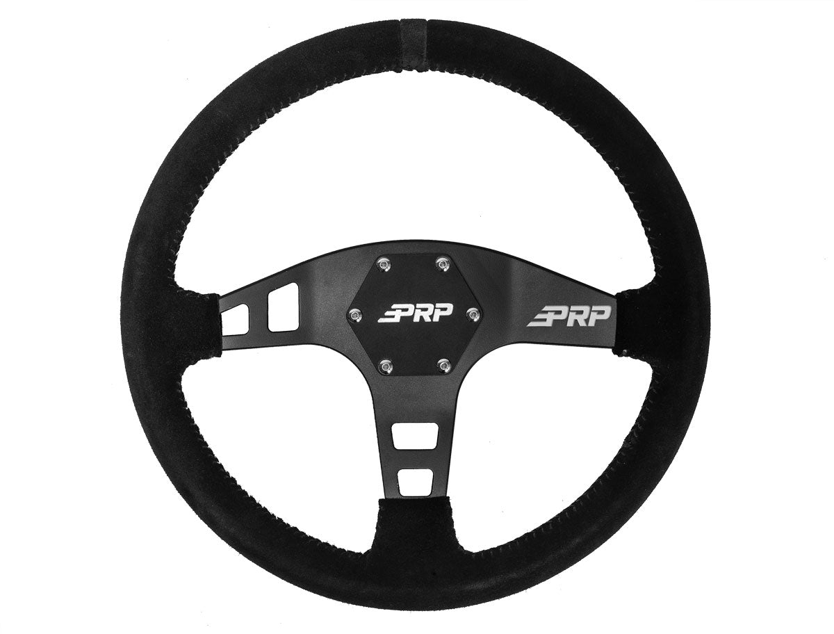 FLAT STEERING WHEEL – SUEDE