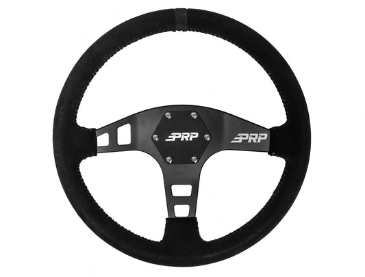 FLAT STEERING WHEEL – SUEDE