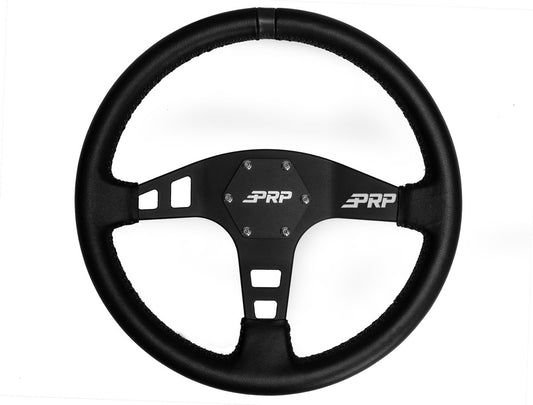 FLAT STEERING WHEEL – LEATHER