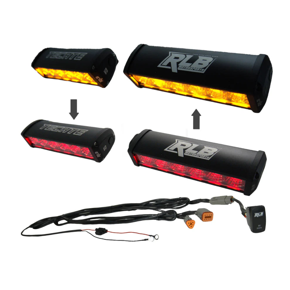 RLB 6" Tecate Split Dual Color Chase Light - 7 Pattern Function