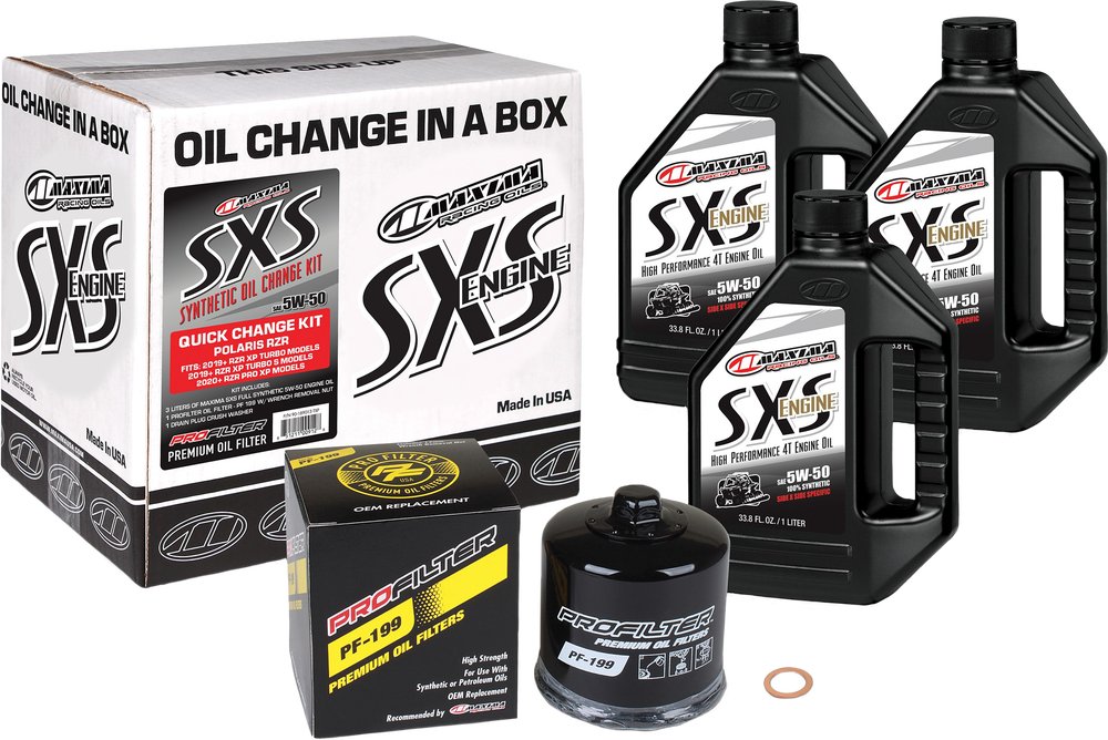 Maxima Oil Change Kit for Polaris RZR 2019 and Newer