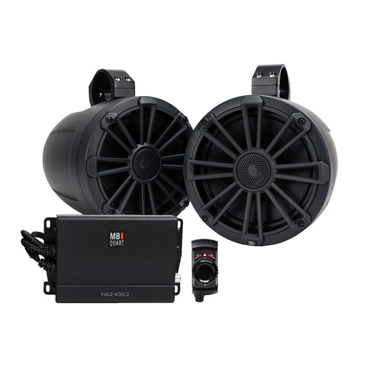 MB Quart UNI8 1BTA Rugged 400 Watt Universal UTV Tuned Speaker Audio System